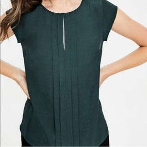 Boden seaweed pleated front top